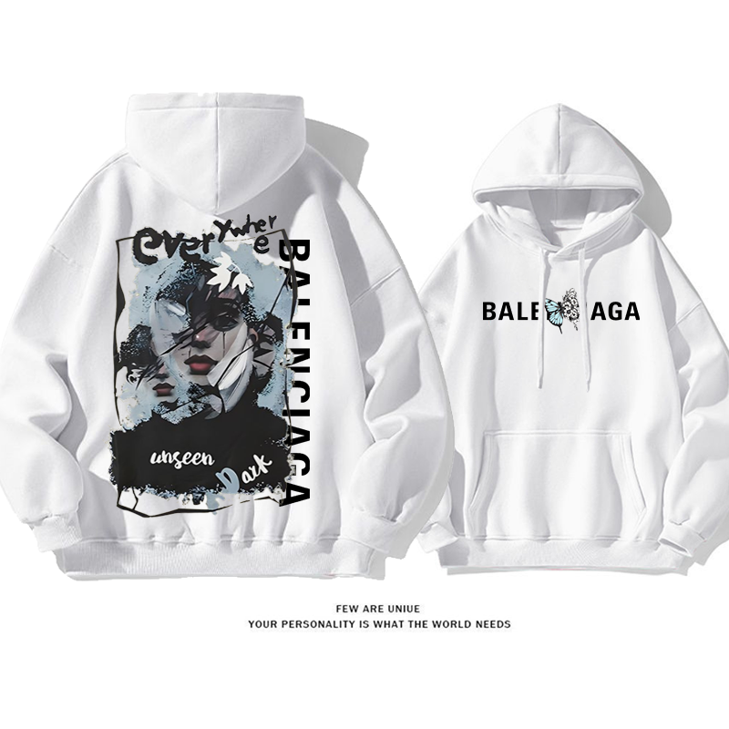 美しい顔プリント模様超きれいファッションパーカー