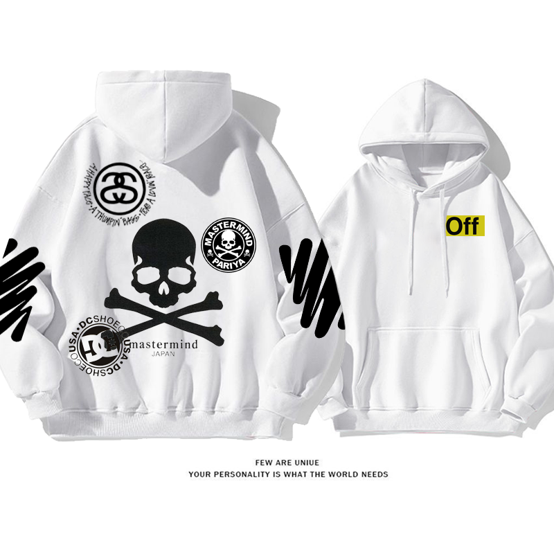 ストリート超人気デザイン性のあるどくろ超カッコイイファッションパーカー