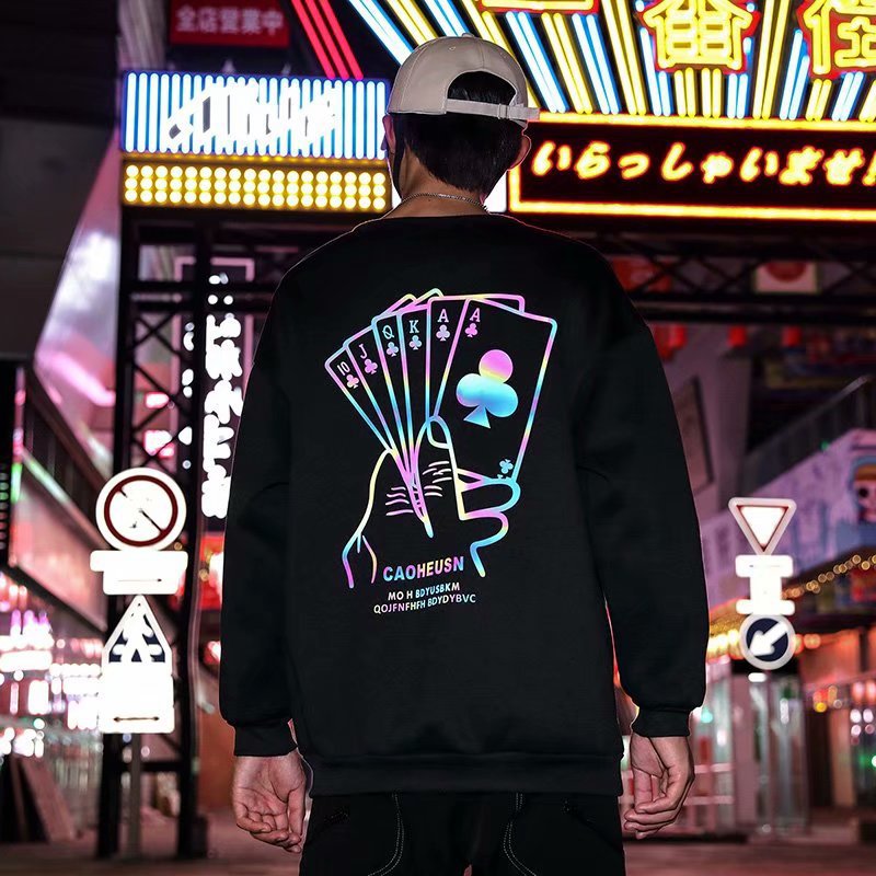 ギャンブラーの神  トランプ柄  ルミナス  パーカー