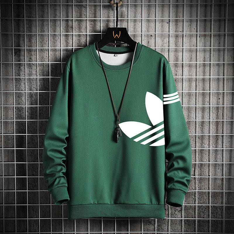 人気品 丸首フードなしパーカー