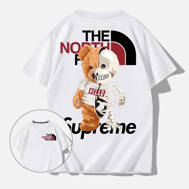 超人気トレンドブランドスケルトンベアストリート半袖シャツ