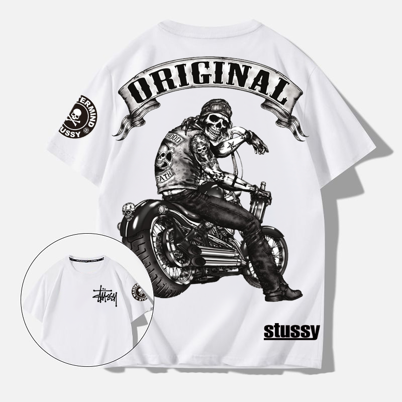 ストリートトレンドブランド超カッコイイニュートラル半袖シャツ