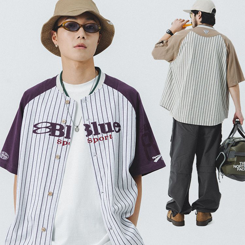 スポーツ トレンドブランド カジュアル 半袖シャツ