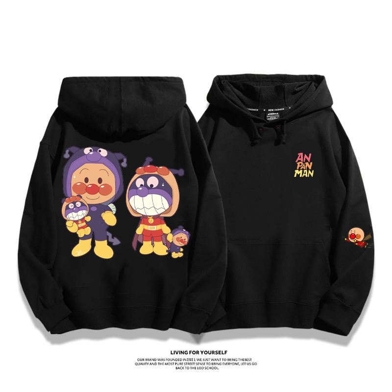 『かわいい漫画』大人気カジュアルでゆったりパーカー