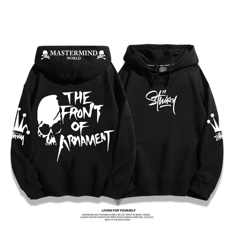 人気爆発ストリートユニーク トレンドブランドフード付きパーカー