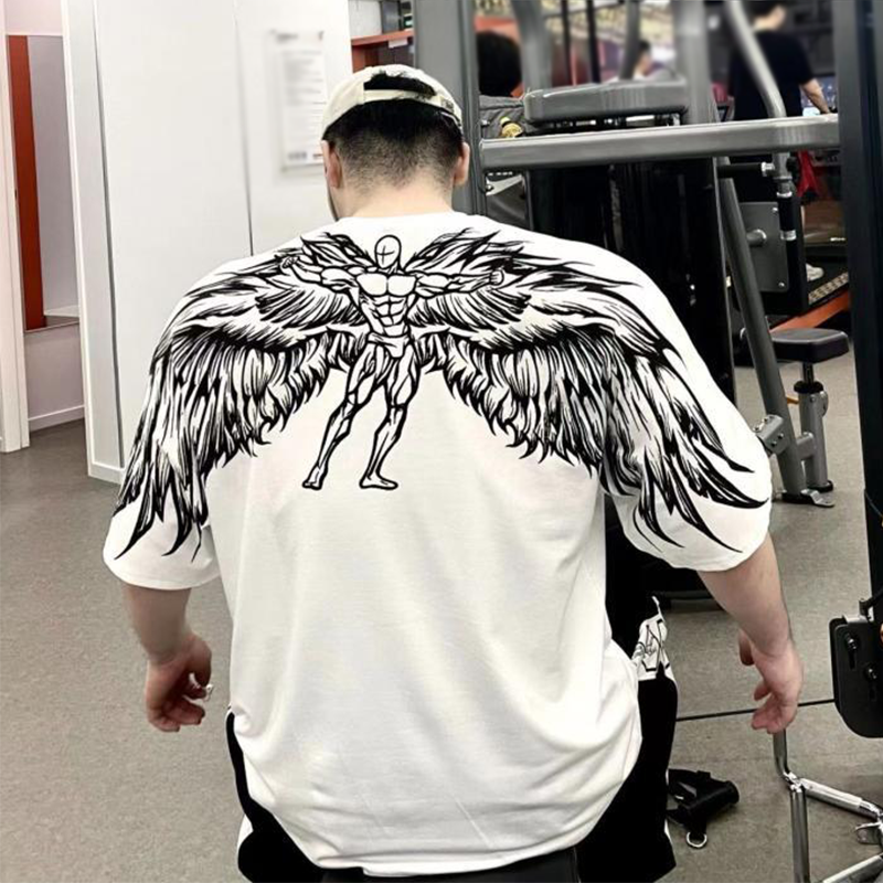 フィットネスボーイ 自由の翼  OVERSIZE 半袖シャツ