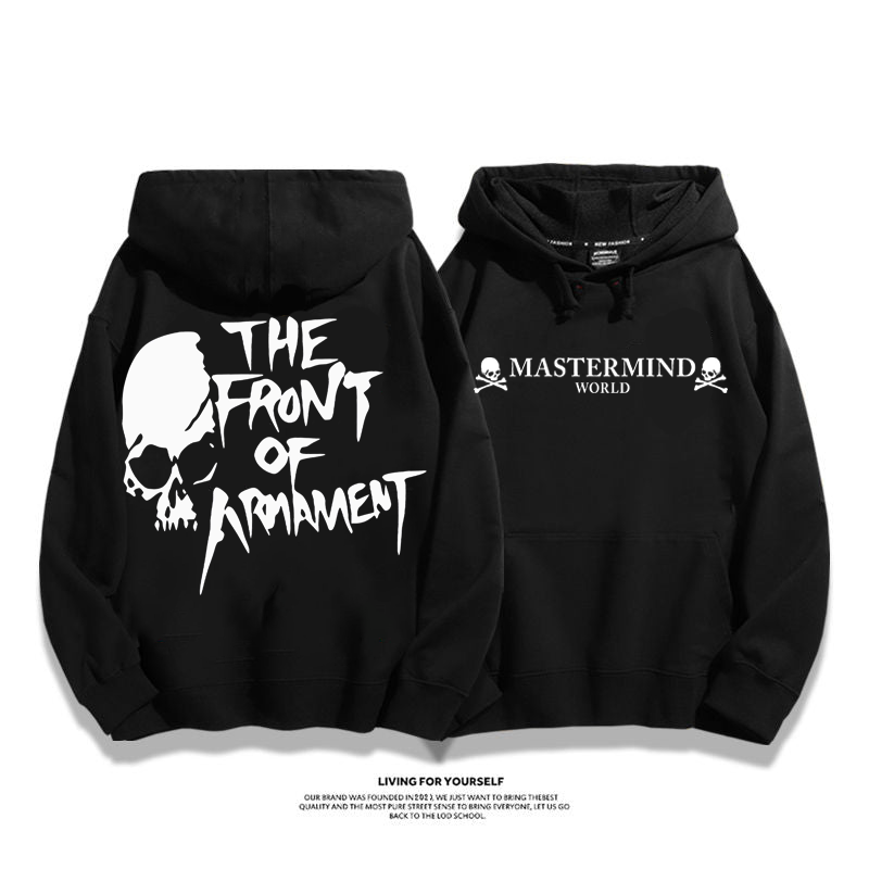 『ドクロ』クール欧米ハイストリートカジュアル人気パーカー