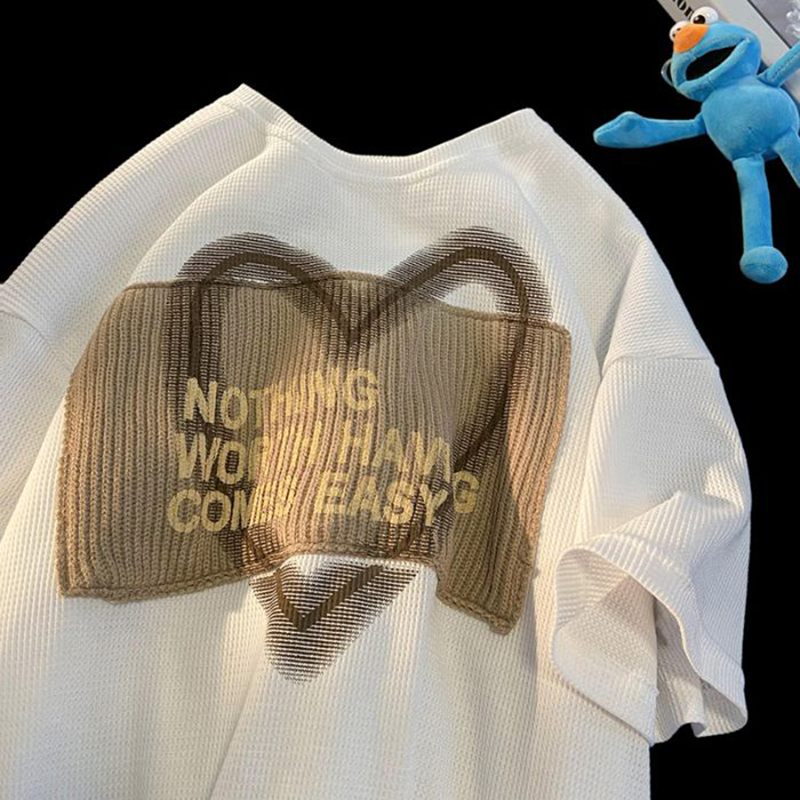 ユニークなデザイン ゆったり快適 カジュアル 半袖シャツ