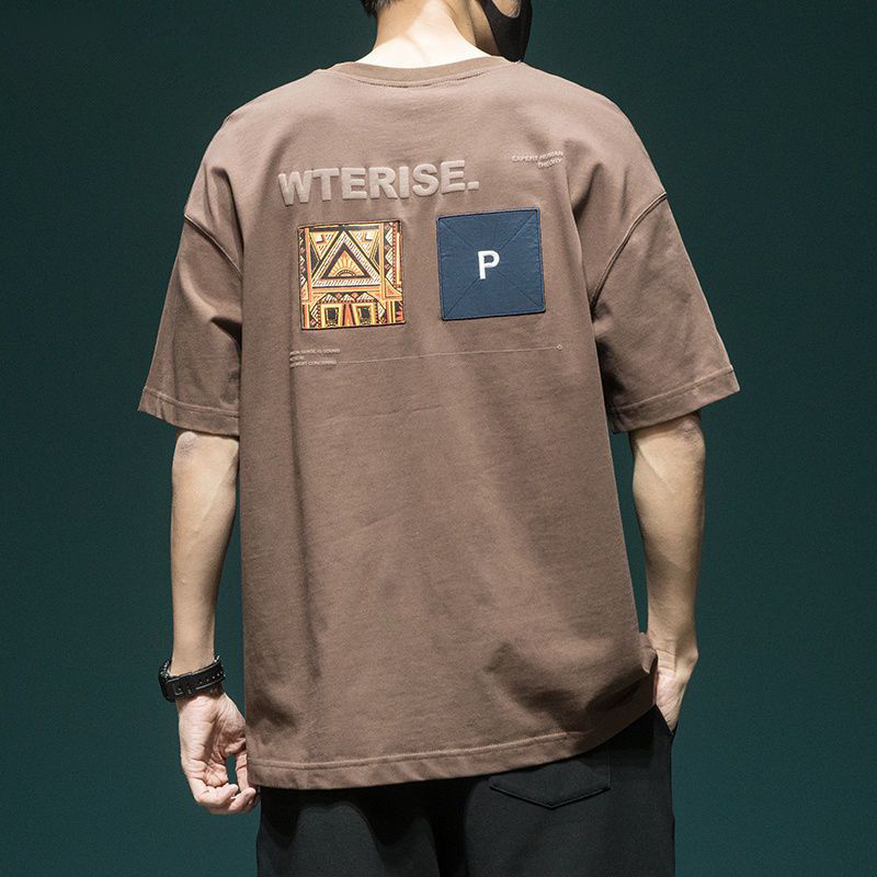 アメリカンスタイル レトロ カジュアル 半袖シャツ