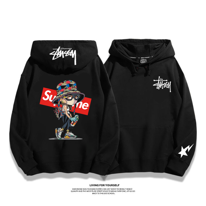 超人気  カジュアル  ストリート  アドバンスド     フード付きパーカー