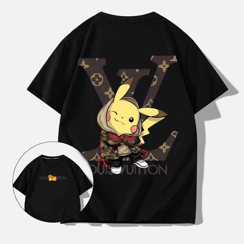 【HOT】人気爆発 カートゥーンプリント柄半袖シャツ