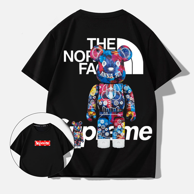 ins映えストリートカジュアルファッション純粋な綿素材半袖シャツ