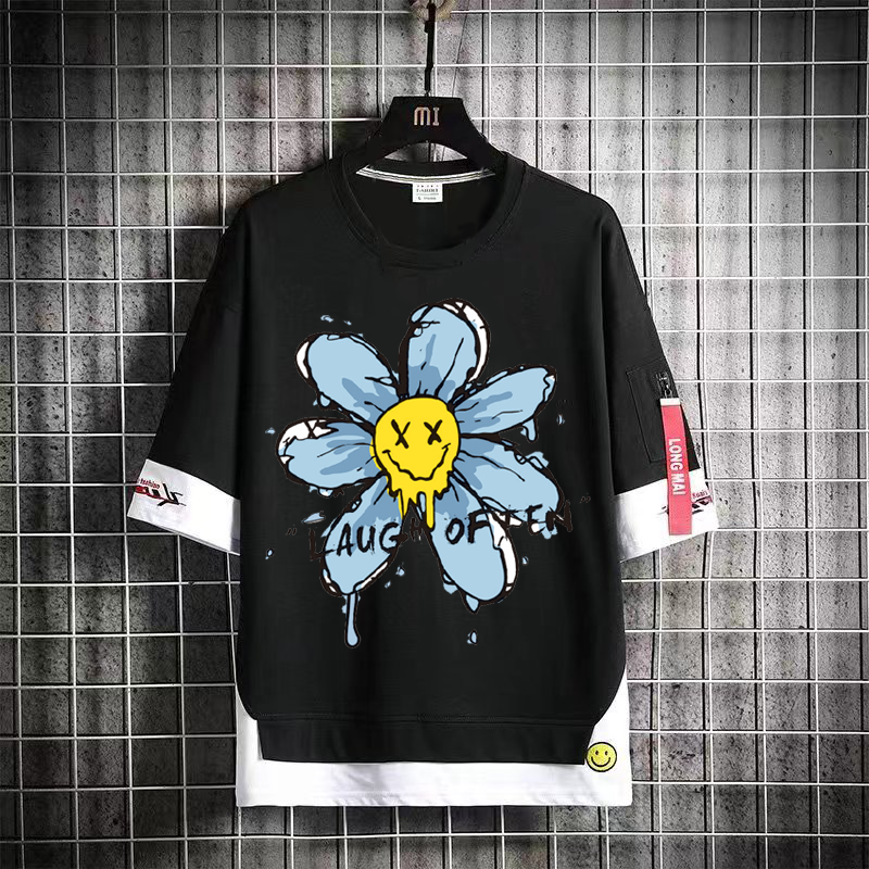 カジュアルカートゥーンストリート半袖シャツ