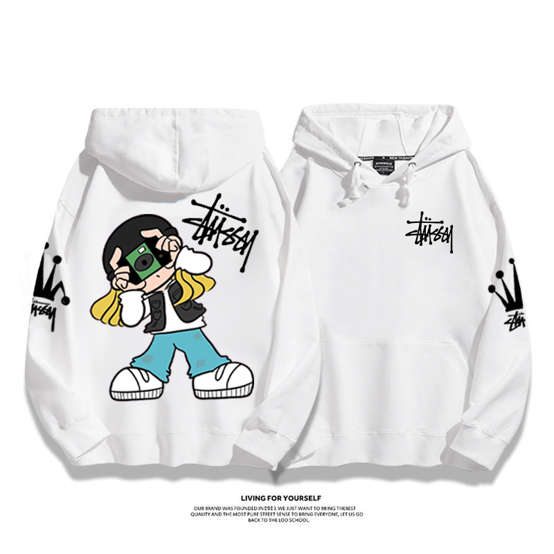 カジュアル カートゥーン小衆の設計 パーカー