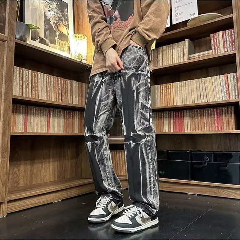 絞り染め風 超カッコイイ アメリカンスタイル ジーンズ