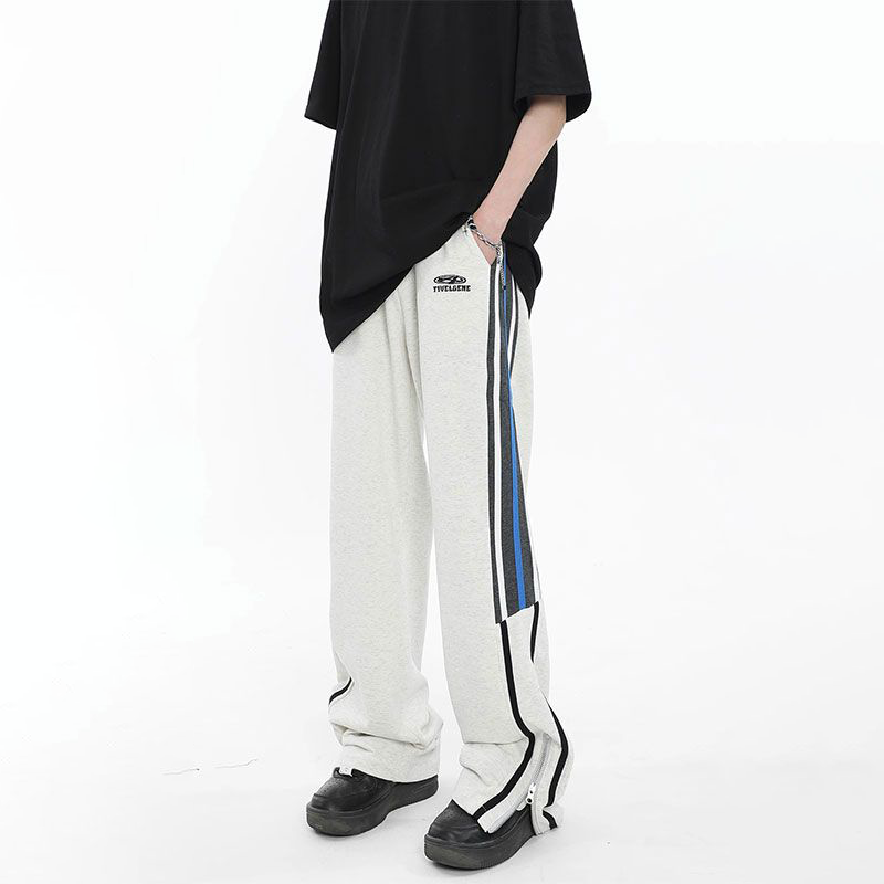 INS大人气 コントラストカラー カジュアルパンツ