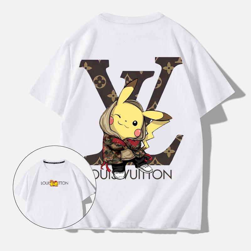 【HOT】人気爆発 カートゥーンプリント柄半袖シャツ