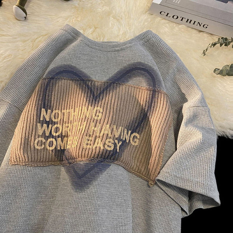 ユニークなデザイン ゆったり快適 カジュアル 半袖シャツ