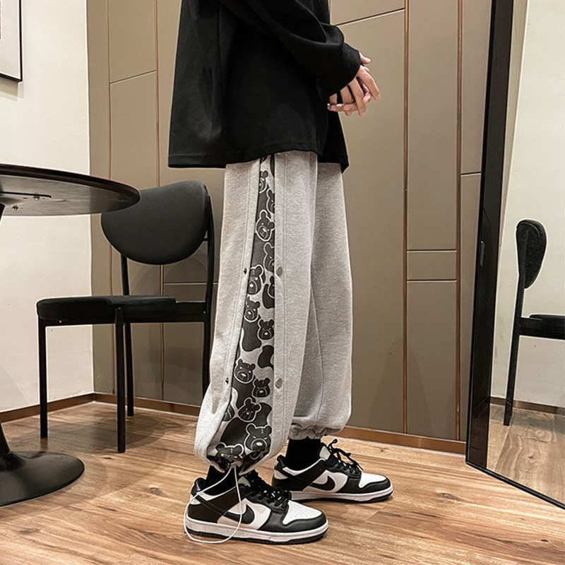 かわいいクマの柄 韓国ファッション スラックス