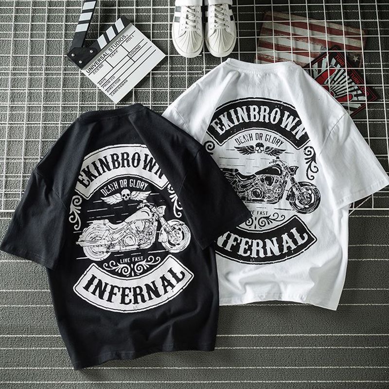 ハイストリートスタイル 機関車 アメリカンスタイル 半袖シャツ