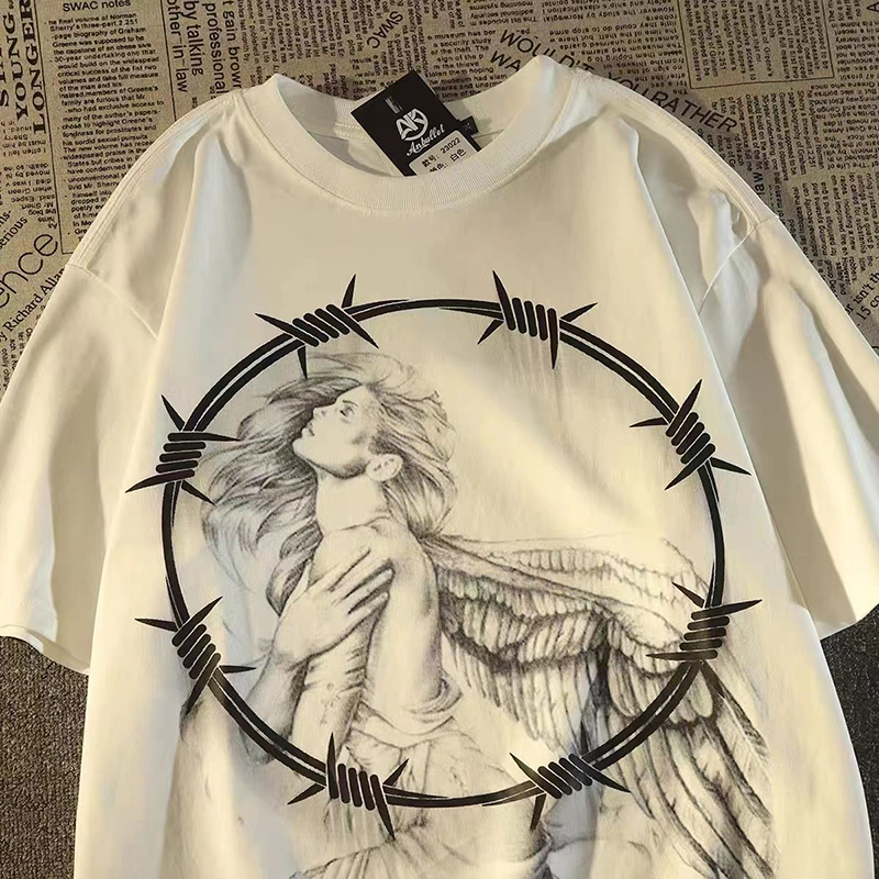 ハイストリートスタイル イバラの天使 半袖シャツ