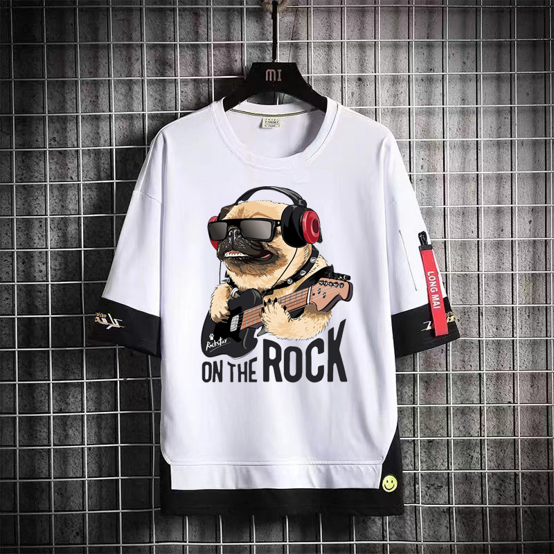 カジュアルファッションパーカー カートゥーン半袖シャツ