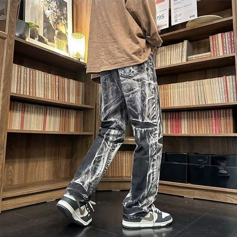 絞り染め風 超カッコイイ アメリカンスタイル ジーンズ