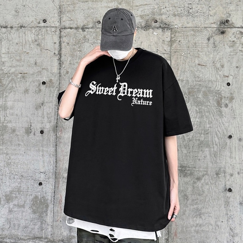 アメリカンスタイル hiphop 花と蝶 半袖シャツ