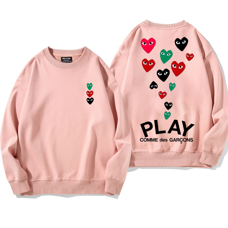 『三色』大人気トレンド『ハート』カジュアルトレーナー