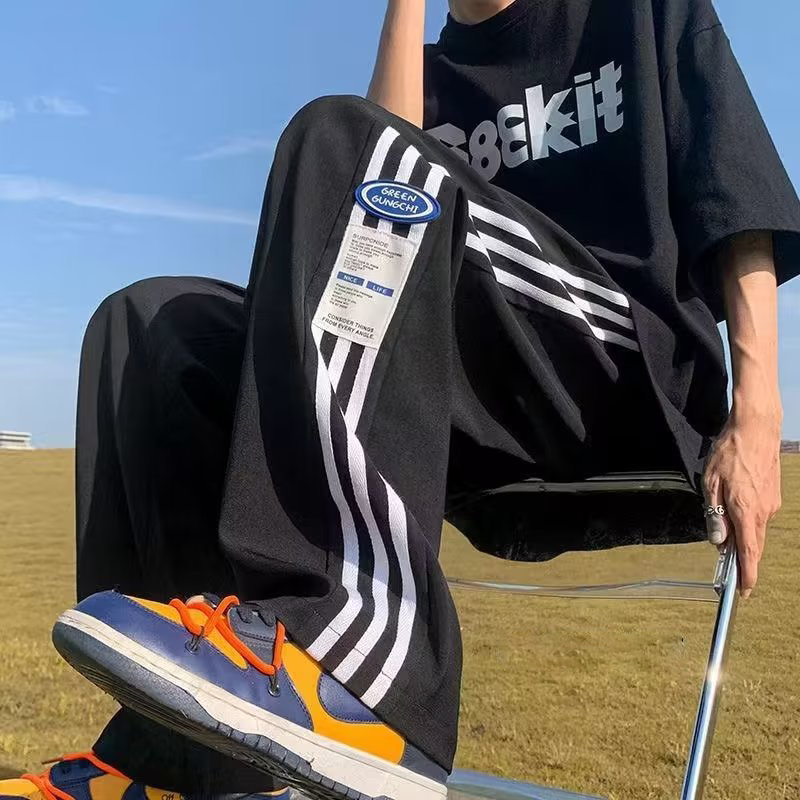 アメリカンスタイル ストライプ ファッション スラックス