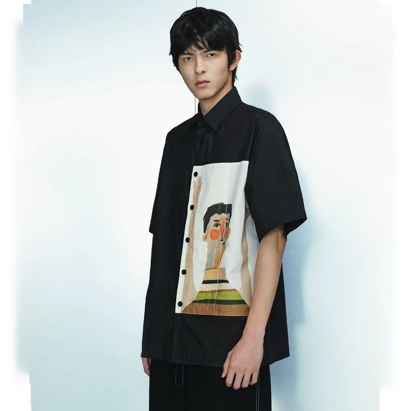 芸術性 ユニークなデザイン 面白い肖像画 半袖シャツ