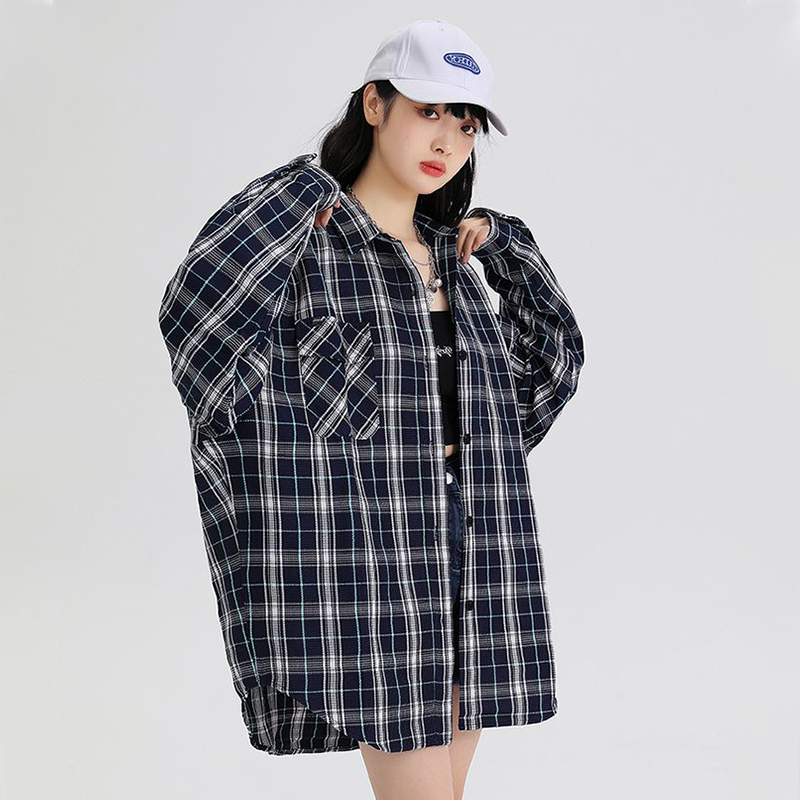 ニュートラル 超カッコイイ チェック柄 シャツ