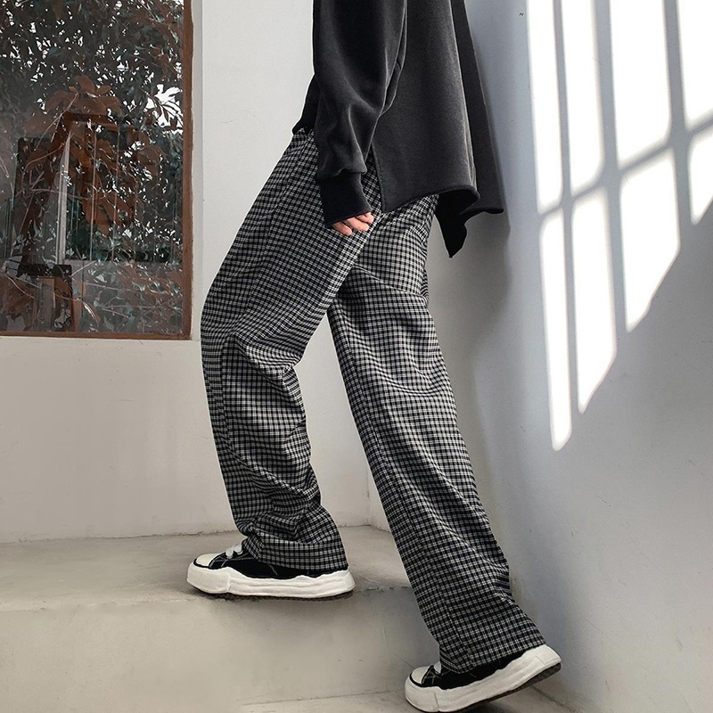 人気爆発 チェック柄 カジュアル スラックス