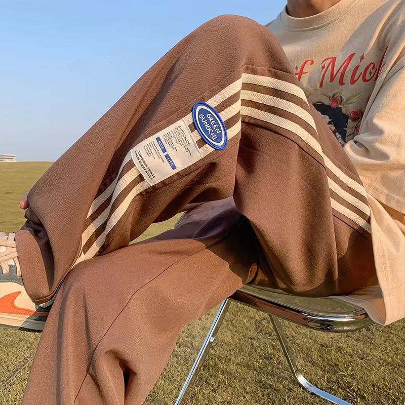 アメリカンスタイル ストライプ ファッション スラックス