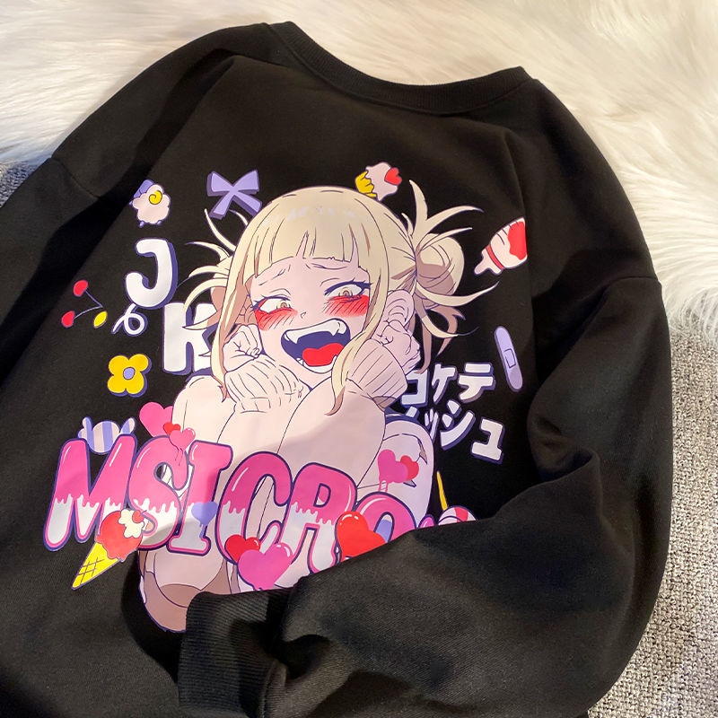 カートゥーン ゆったり  プリント柄 パーカー