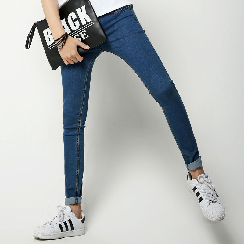 韓国ファッションパーカージーンズ