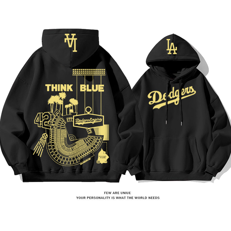 流行のファッション スポーティなスタイル プリント柄フード付きパーカー