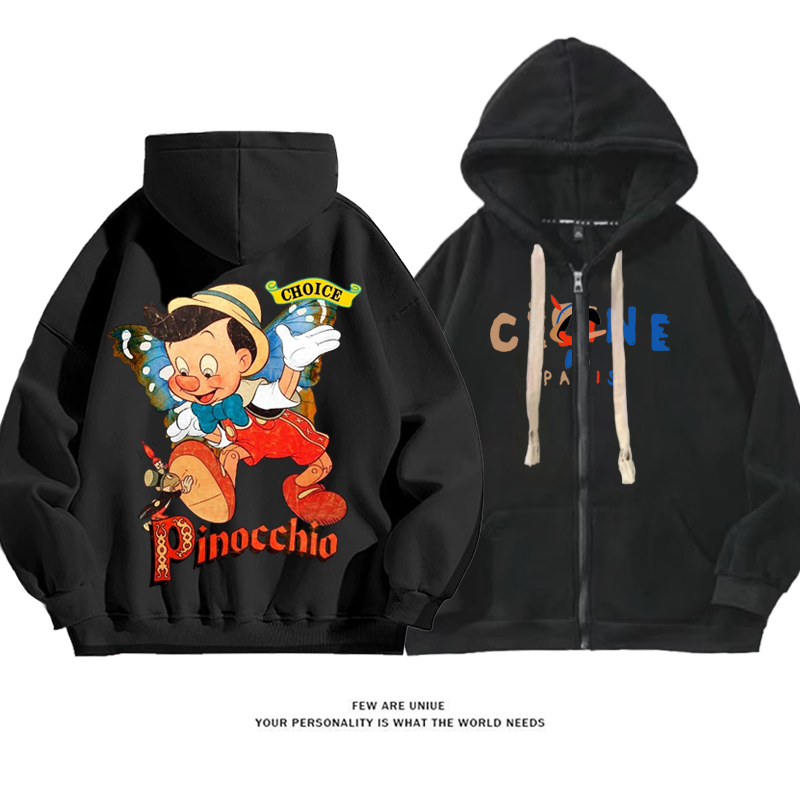 人気爆発カジュアルカートゥーン鼻が長いファッションパーカー