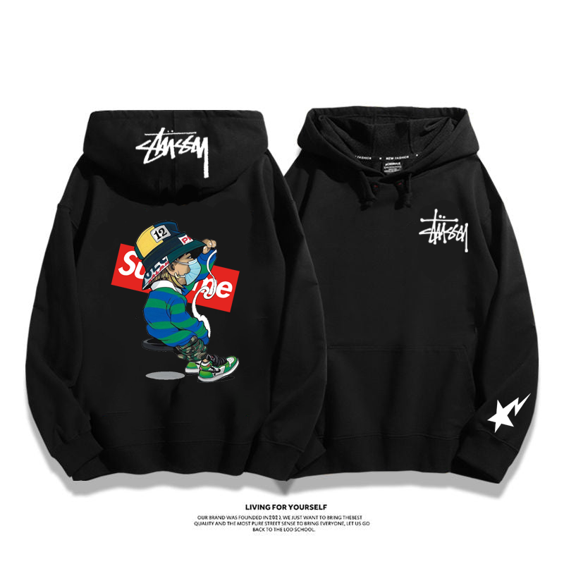 超人気  カジュアル  ストリート  アドバンスド     フード付きパーカー