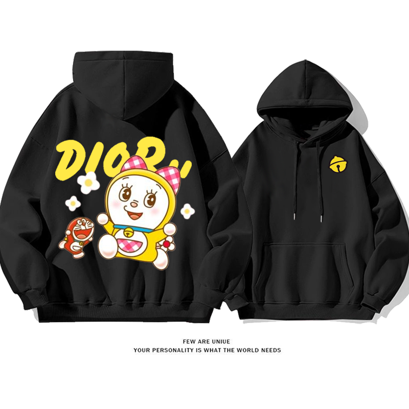 超人気カジュアルカートゥーン黄色い猫ファッションパーカー