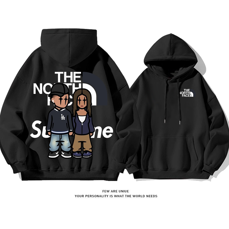 高級感カップルファッションパーカー
