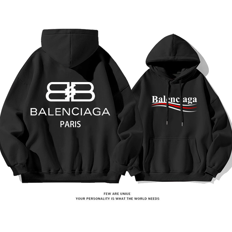 ミニマルなデザインフード付きパーカー