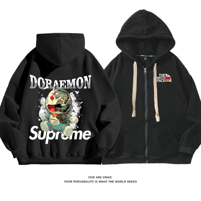 超人気デザイン性のある青い猫ins映えファッションコート