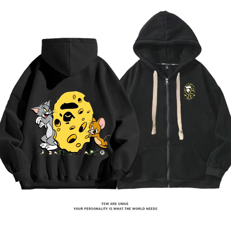 人気爆発小衆の設計着心地がよいチーズ一匹の猫とネズミファッションコート