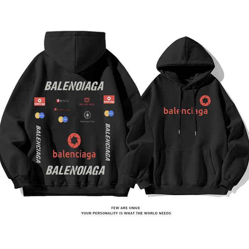 logoプリント模様超カッコイイファッションパーカー