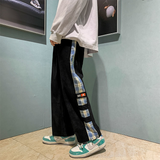 INS大人气 韓国ファッション ワッフル カジュアルパンツ