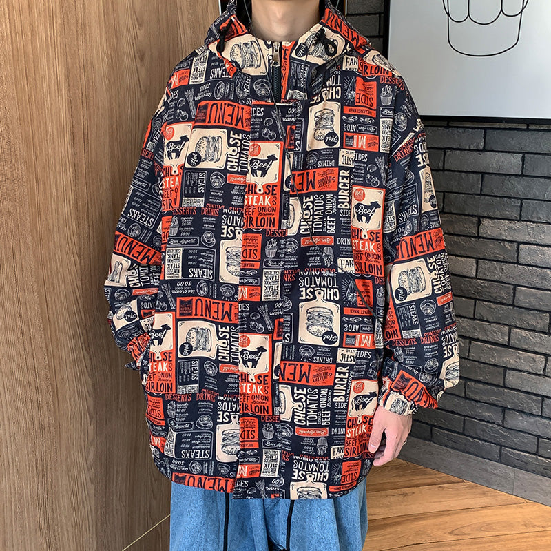 ストリート  グラフィティ ヒップホップ風 コート