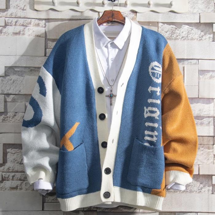 けだるいスタイル  色を混ぜる ニット