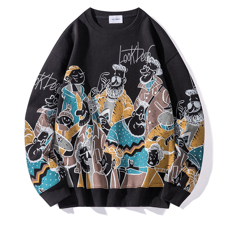 2021年秋の新作  カートゥーン  フードなしパーカー