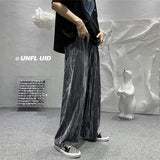スリム ワイド 韓国ファッションシンプルファッション超人気ワイドレッグパンツ